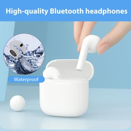 Tomedeks Earphones Bluetooth Headphones In-Ear Headphones with HD Microphone Wireless Bluetooth Stereo Sound Wireless Earbuds Waterproof