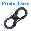 4 Pack Carabiners, Key Carabiners, Carabiner Hooks, Small Carabiners, S-shaped