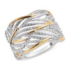 TJC Criss Cross Ring for Women Size Y with Prong
