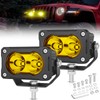 OFFROADTOWN Yellow LED Pods 2PCS 3 Inch Driving Lights 40W