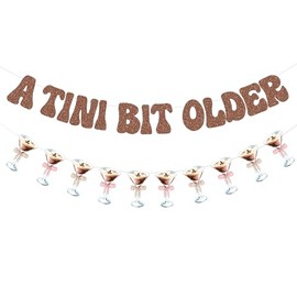 Espresso Martini Banner Garland Glitter A Tini Bit Older Banner for Martini Themed Party, Martini Bachelorette Party, Tiny Bar Party Decor