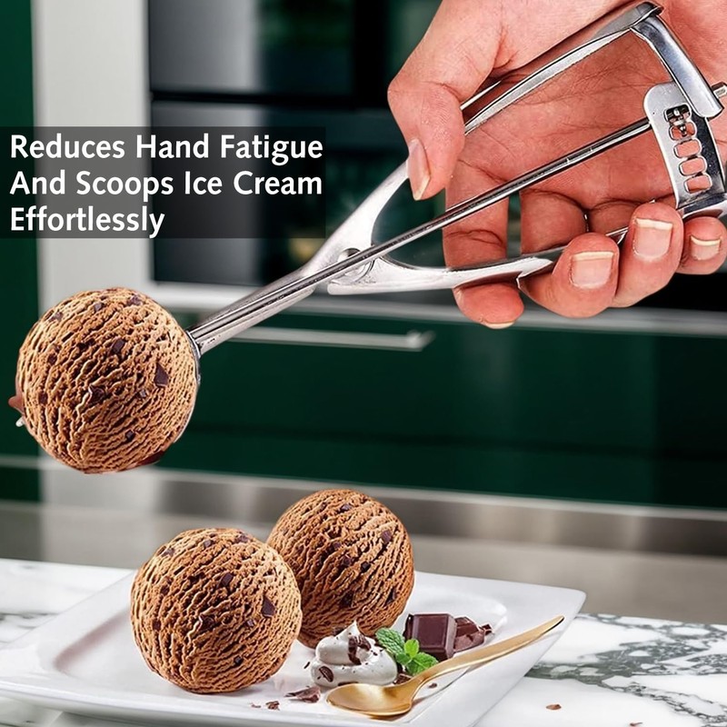 Ice Cream Scoops with Easy Trigger,Cookie Scoops for Baking-Medium Sized