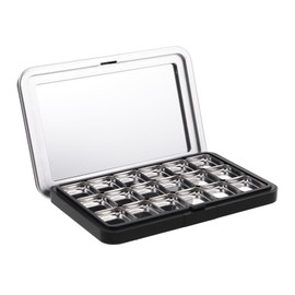 Gatuida 18Grids Magnetic Eyeshadow Palette Organizer Empty Makeup Storage Box for Lipstick Blush Refillable DIY Makeup Containers for Creative Eye Shadow Making