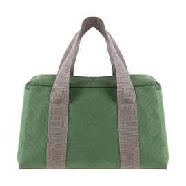 12 Inch Canvas Tool Bag Wide Mouth Tool Bag Heavy Duty Large Capacity Handbag Tool Storage Bag Power Tool Organizer Pouch for Electricians Canvas Tool Pouch Tote Bag for Storage Wrenches Pliers Tools