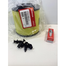 Full Service Kit for Honda 350 Rancher 2001-06 Oil Change Air Filter Spark Plug Shaft Oil Big Rock Powersports & Marine Kit # HSK-35