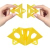 Pack of 40 Painters Pyramid Stands, Triangular Pyramid Stands, Yellow