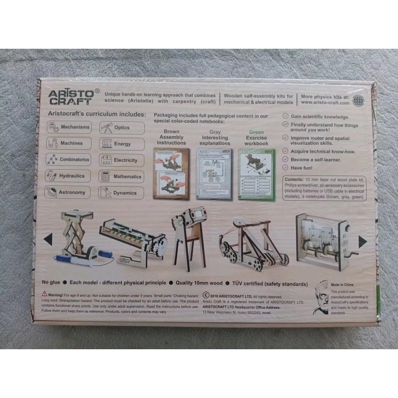 Aristo Craft Archimedes Screw Stem DIY Wooden Assembly Kit New