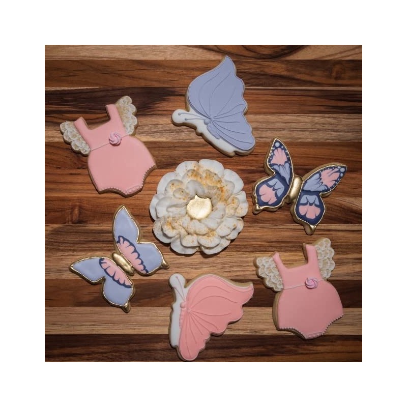 LUBTOSMN Butterfly Cookie Cutter Set-5 Piece-Butterfly Fondant Biscui Cutters