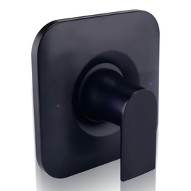 BOXOB Shower Trim Kit Replacement for Moen, Black Metal Shower Faucet Handle Posi-Temp Pressure-Balancing Valve Compatible with Moen 2570 2590 2510 2520(Valve Plug and Seat Not Included)