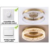 Jaycomey Modern LED Ceiling Light Fixture, 11.65" Flush Mount Kitchen