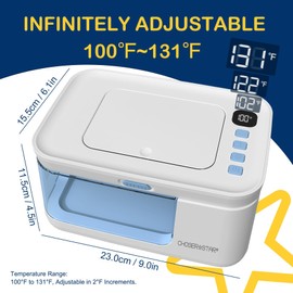 ChoserStar Baby Wipe Warmer and Dispenser Portable Heated Diaper Wipe Heater with Fast Heating, Larger Capacity, and Anti-Dry Out (with Charger Block)