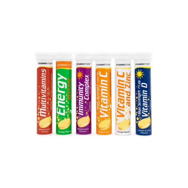Vitamin Store Variety Pack Effervescent Tablets - 6 Packs Variety