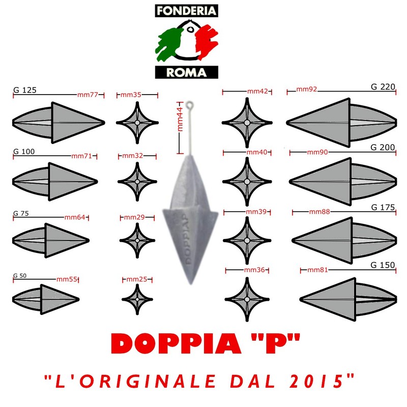 Fonderia Roma, Double Peach Stick Lead Grey 100g