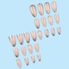 Press on Nails Medium 3D Embossed False Nails Artificial Scallop
