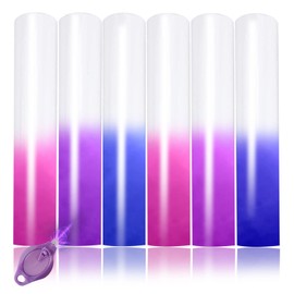 TransWonder UV Color Changing Puff Vinyl Heat Transfer 3D Foaming Heat Transfer Vinyl - 6 Sheets Color Changing Puff Vinyl 12" x 10" for Cricut Heat Press DIY Tshirts(3 Colors)