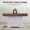 Lareth Coffee Table 31.5 in Farmhouse Center Table with X