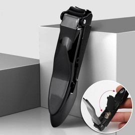 Anti-Splash Stainless Steel Baby Nail Clipper & Care Set Metal Black