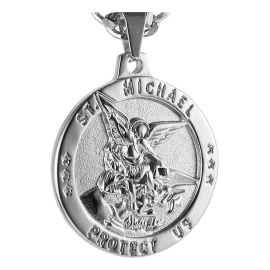 TENDER LIHOME Medalla Dije San Miguel Arcángel Collar Cadena Protección