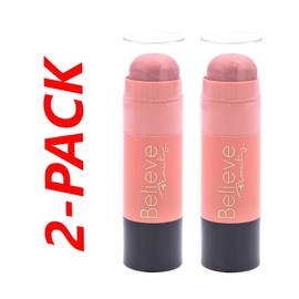 Believe Beauty 2x Believe Beauty Highlighting Stick 'ROSE GLOW' Highlighter Lipstick Eyeshadow