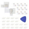 DAYBETTER Led Strip Connector Kit for 2835 8mm 4 Pin,