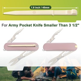 Saillong 12 Pack Toothpicks Compatible with Victorinox/Swiss Army Knives Smaller Than 3 1/2", 1.8 inch Knife Toothpick Replacement for Cleaning Teeth, Multifunctional Army Pocket Knife Accessories