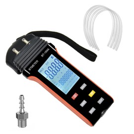BTMETER Manometer HVAC Gas Pressure Tester 189A, Dual-Port Air Pressure Meter Gauge with Hose Kit Measure Static Pressure Differential Gas Pressure for Furnace Water Column