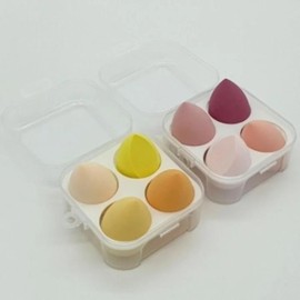 [SS62] Reusable Orange Egg Puff, 4 Type Water Glow Puff Set / [에스에스62]재사용 오렌지 에그퍼프 4종 물광퍼프 세트