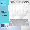 Premium Flat Bracket 2.5mm Galvanised Steel Joining Plate Brackets for