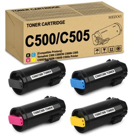 MEZOO VersaLink C500 C505 Toner Cartridge High Page Yield Compatible with 106R03869 106R03866 106R03867 106R03868 Toner for Versalink C500 C500DN C500N C505 C505DN C505N C505S C505X Printer (4 Pack)