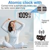 18.5" Extra Large Amotic Digital Wall Clock Battery Operated Atomic