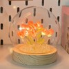 DINOWIN Tulip Lamp, Table Night Light DIY Kit, 13 Pcs,