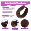 6pzs Curly Ondas En Cabello Rizos Sin Calor Tubo+gorro Satin