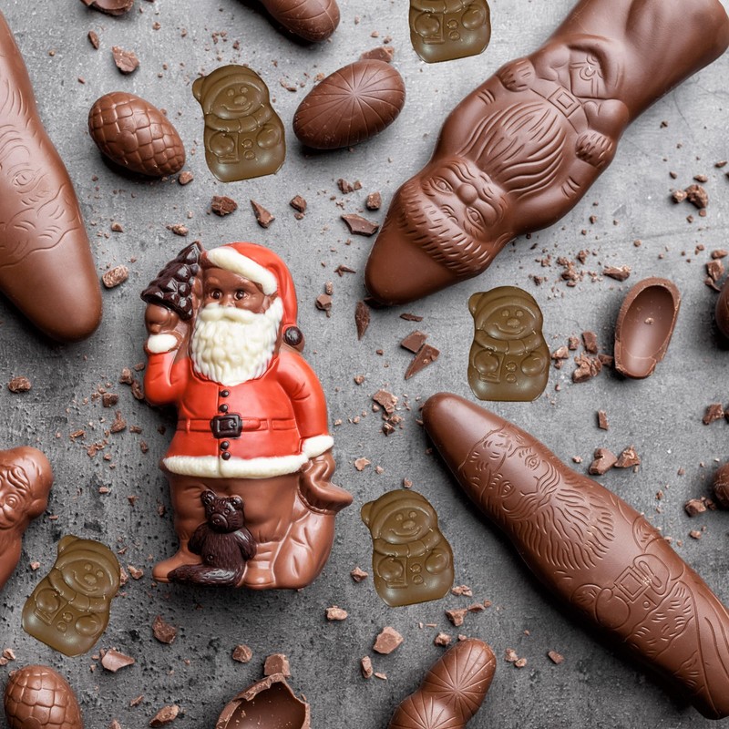 Riegelein Mini Solid Snowmen 33% Milk Chocolate Holiday Stocking Stuffer