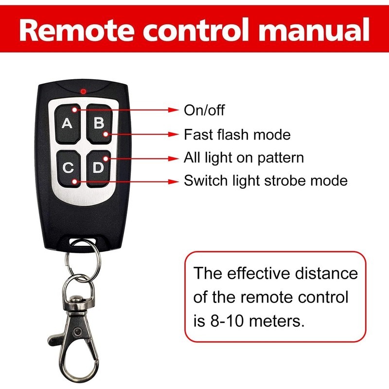 EASE2U E Led Warning Lights, 4pcs Emergency Warning Caution Hazard