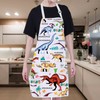 ENSIANTH Dinosaur Aprons with Pockets Funny Dinosaur Gifts Dinosaur Lover