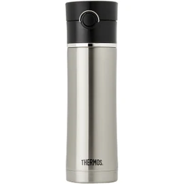 Thermos Sipp Vacuum Insulated Bottle with Tea Infuser, 470ml, Stainless Steel, NS403BK4AUS