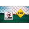 BTHUKO No Pets Allowed Aluminum Metal Sign, No Dogs, Cats,