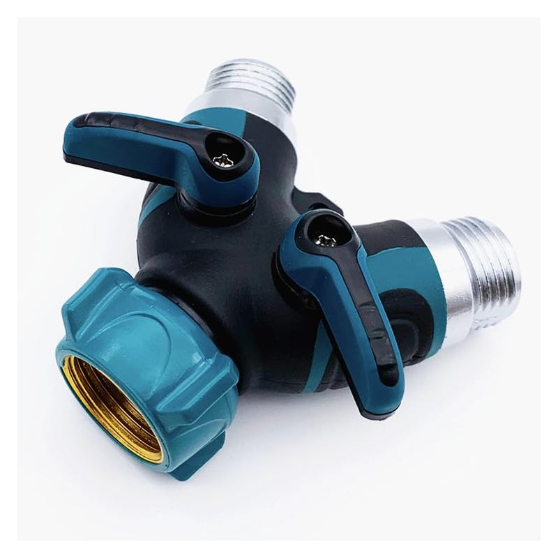 Hose Splitter 2 Way, Heavy Duty Metal Connector, Two Way