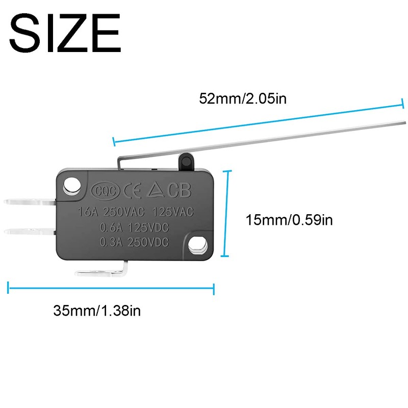 Youmile 15 pcs SPDT Micro Limit Switch SPDT Snap Action