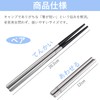 Liroyal Folding Chopsticks Portable Chopsticks Stainless Steel Ebony Chopsticks Lightweight