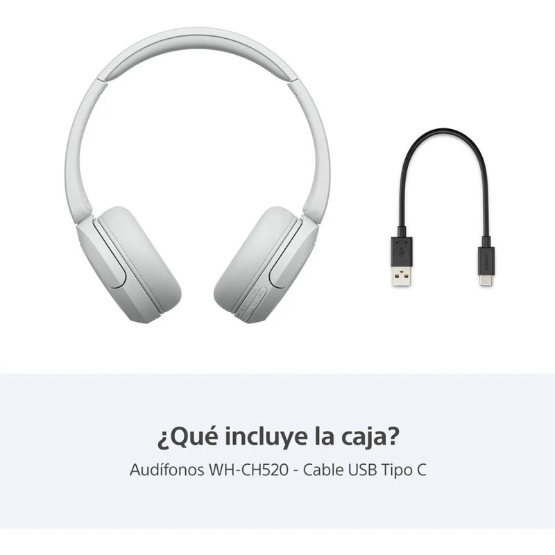 Audífonos Inalámbricos Wh-ch520 Color Blanco