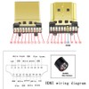 Jienk 5PCS HDMI Solderless Male Quick Connector, Port Terminal Solderfree