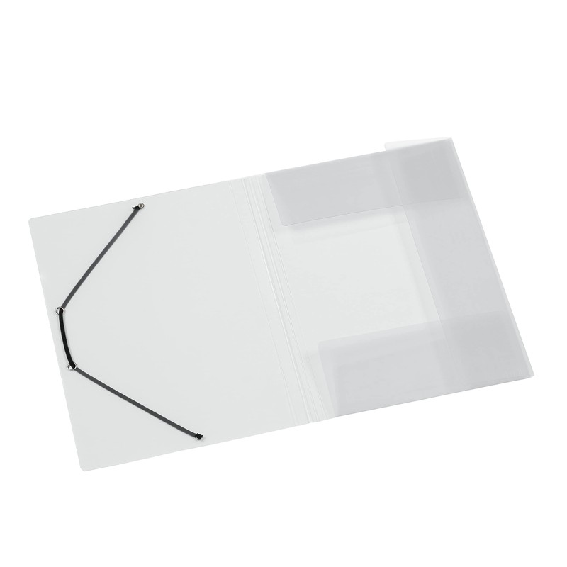 Viquel A4 Propyglass Folder with 3 Flaps transparent