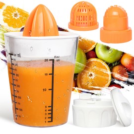 SUREWIN Citrus Juicer Manual Juicer, Multifunctional Hand Juicer, Lemon Lime Squeezer, 20-Ounce Capacity Orange Juicer (White, 4 in 1)