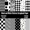 Black and White Patterns Scrapbook Paper: Decorative Craft Paper, ideal