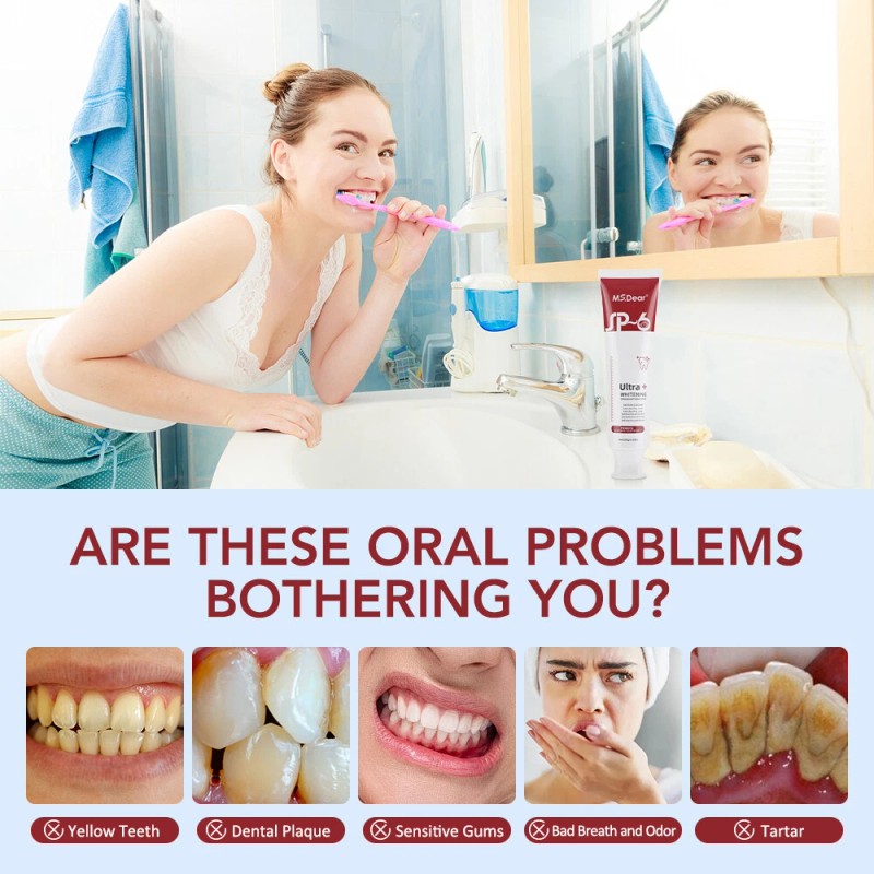 6-1Pack Probiotic Toothpaste SP-6 Whitening Tooth Oral Hygiene Clean Fresh