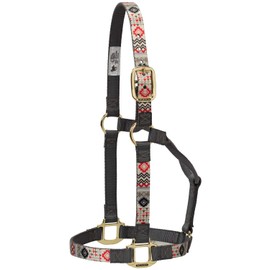 Weaver Leather Nylon Crimson Aztec Non-Adjustable Halter, Small