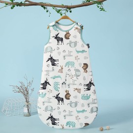 Mosebears Baby Winter Sleeping Bag Children's Sleeping Bag 2.5 Tog Sleeping Bag Made of 100% Cotton Various Sizes from Birth to Age 18 Months All Year Round Sleeping Bag (Ponydeer, 0-6 Months)