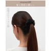 monscliff Scrunchie Hair Elastic, Non-Marking Hair Accessory, Adult, Stylish, Black