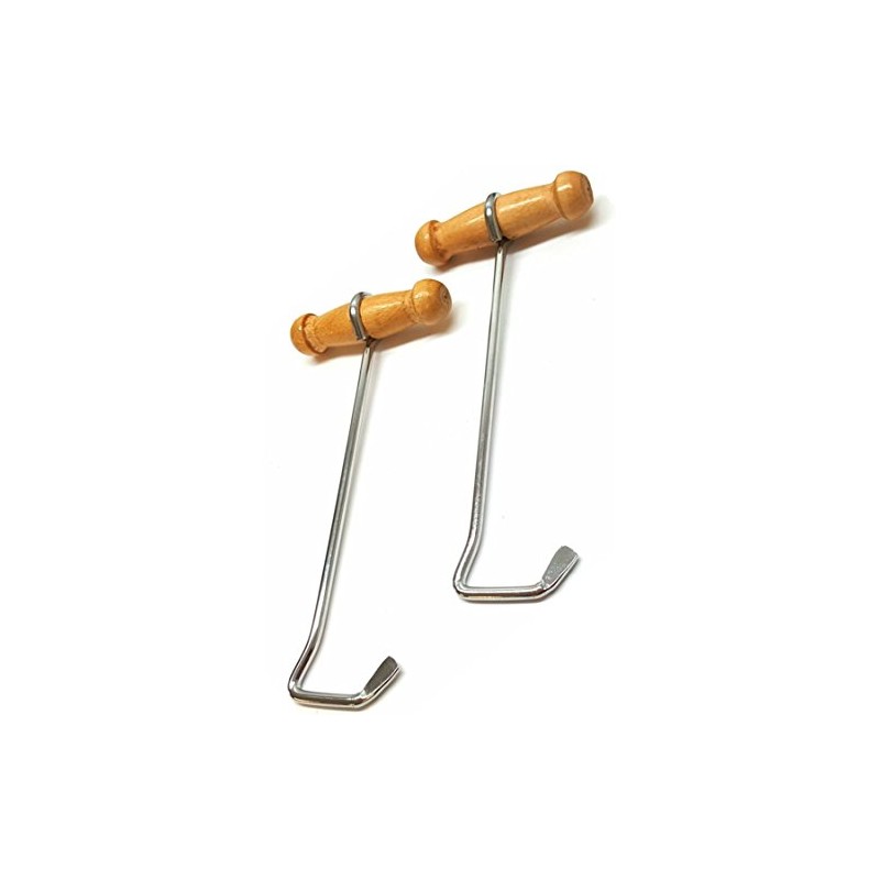 Hill Saddlery Boot Pulls With Wooden Handles - Equestrian Boot